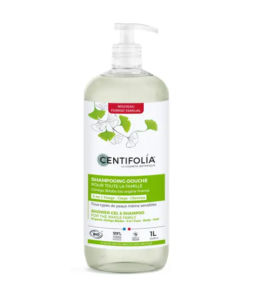 Shampooing douche bio pour toute la famille Centifolia - 1 L
