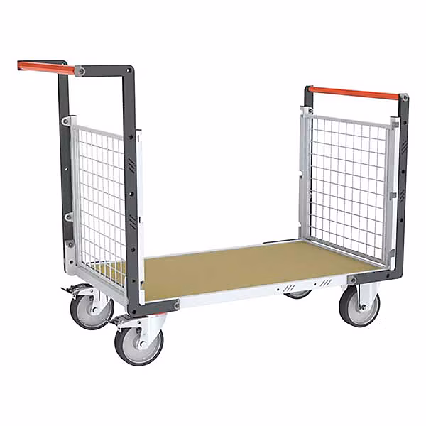 Chariot modulaire grillagé 2 côtés – Plateau 1075 × 755mm, Charge 500kg, 806724642
