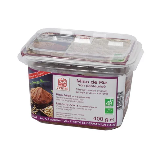 Miso riz non pasteurisé bio en sachet de 400 g
