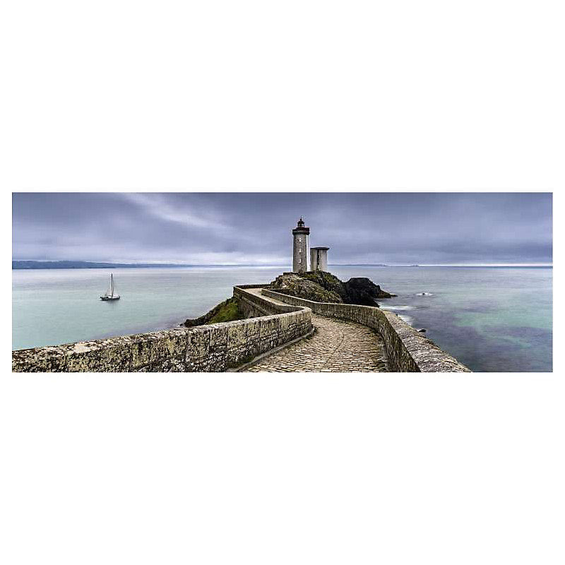 Brise vue imprimé PHARE DU PETIT MINOU | H.1 x L.3 m – 100% occultant – Made in France par Scenolia + kit de fixation offert