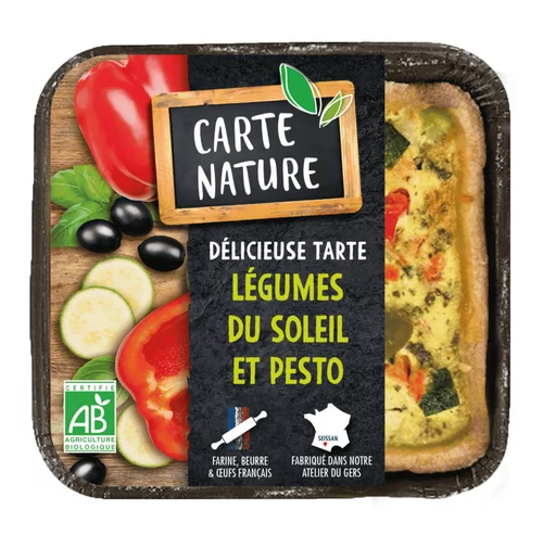 Tarte aux légumes du soleil et pesto Carte Nature - 190g