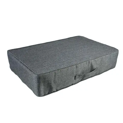 Matelas orthopédique pour chien coloris gris ressorts Europet Duratex Duvoplus - 60 x 80 x 14 cm