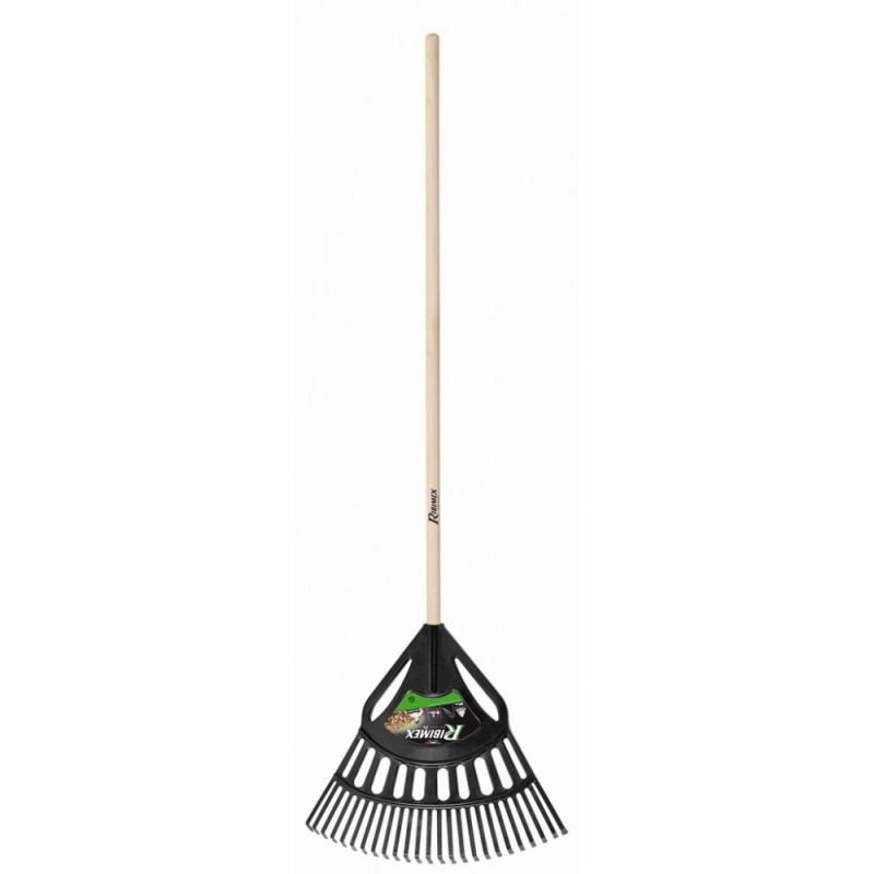Balai à feuilles 64 cm - Manche bois 1m30