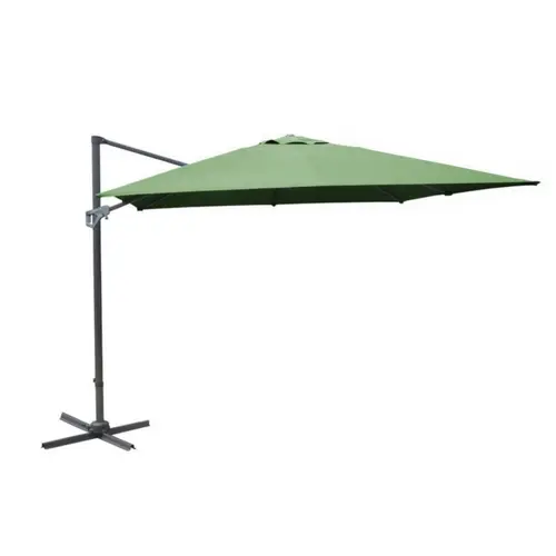 Parasol déporté rectangulaire coloris amande - 300 x 400 cm