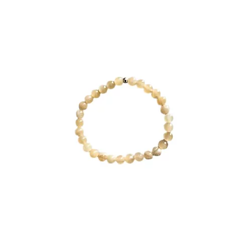 Bracelet Jade jaune 4mm