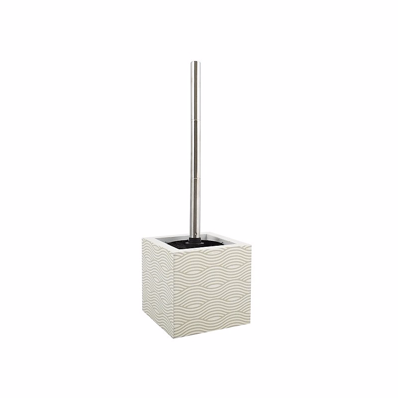 Accessoire WC – Brosse Wc avec support MDF Acier Inox WAVE Beige MSV