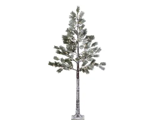 Sapin lumineux enneigé à 96 LED blanc chaud pour extérieur - Ø 70 x H 180 cm