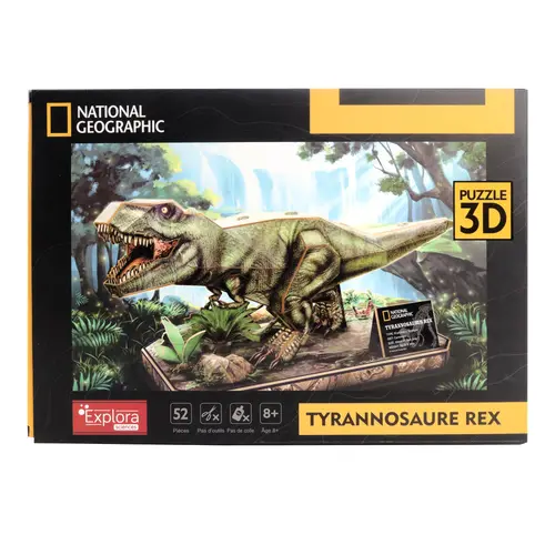 Maquette 3D T-Rex 52 pièces National Geographic - 44 cm