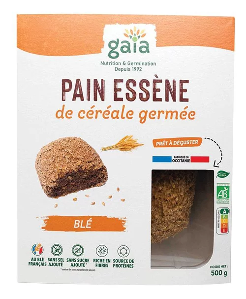 Pain essène de céréale germée au blé bio Gaia - 500 g