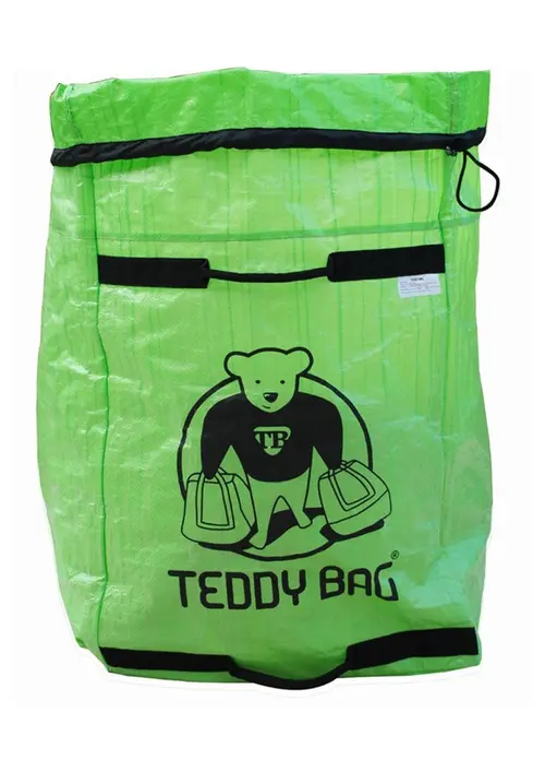 Sac à déchets Teddy Bag coloris vert en plastique Instant Nature - contenance 180 L