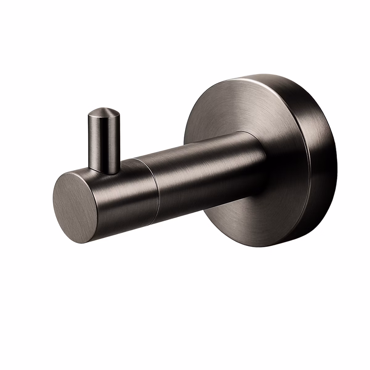 BALNEO – crochet porte-serviettes en acier inox anthracite Gun Metal, crochet de salle de bain QUBE inoxydable