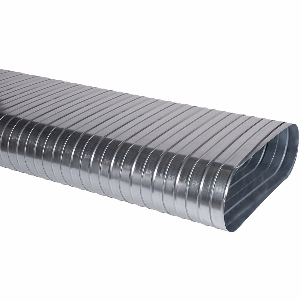 Conduit spiralés rigide oblong galvanisé CSRO de 3mètres – L545 x H165, ALDES, 11064396