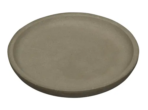 Soucoupe pour pot coloris gris en terre recyclée - Ø 26 cm