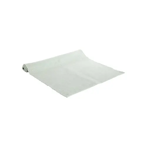 Chemin de table uni en coton argenté bleu ciel brillant - 150 x 50 cm