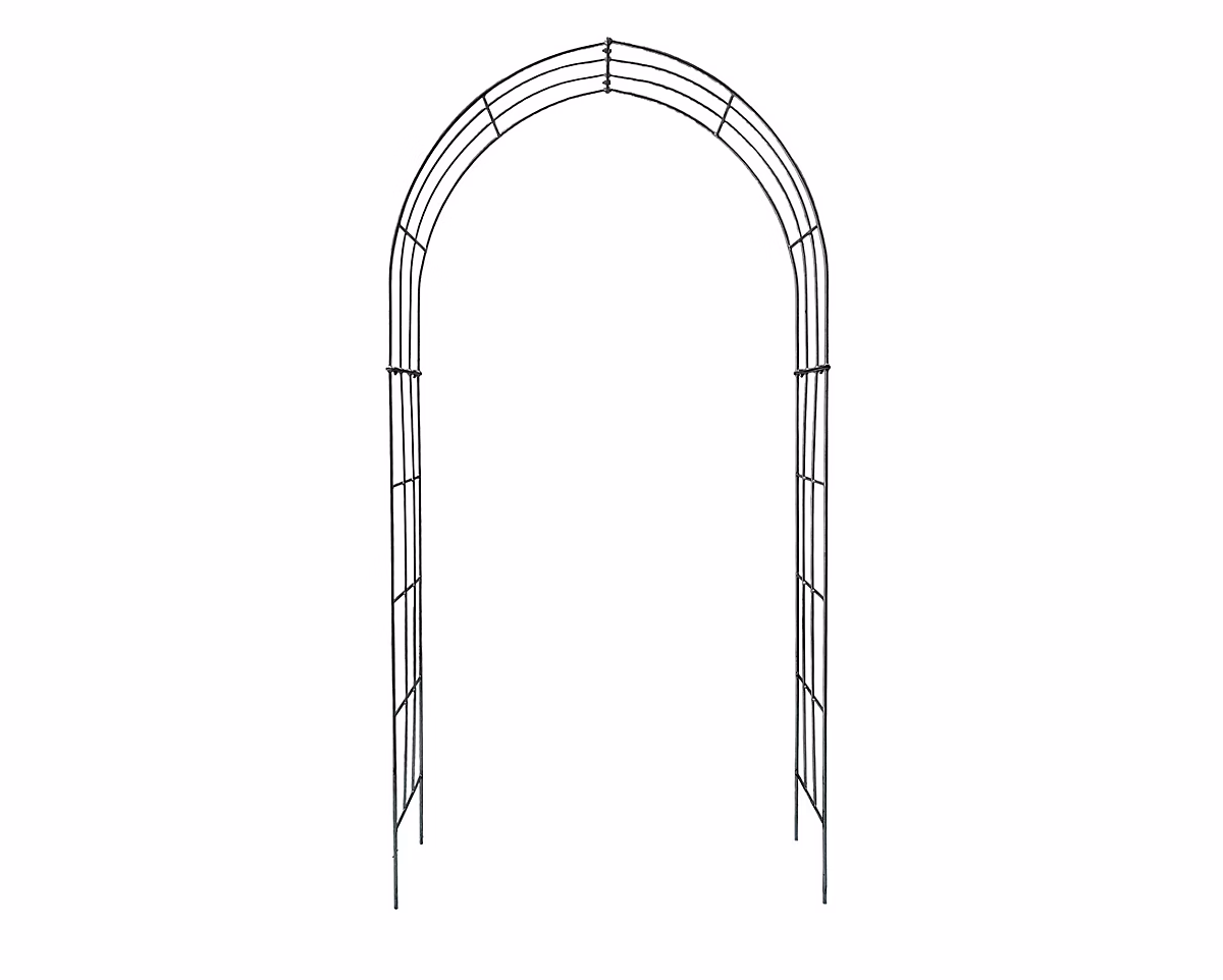 Arche de jardin LARA – 100 cm revêtement en poudre noir