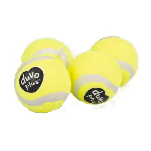 Jouet pour chien coloris jaune balle de tennis Duvoplus - Ø 4 cm