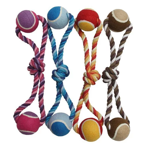 Corde + 2 balles tennis 40 cm