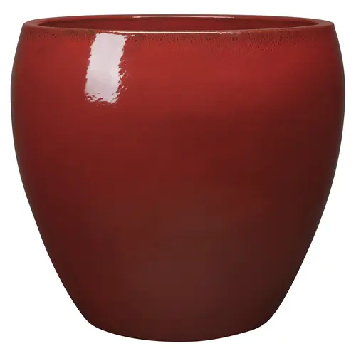 Pot Guardians Karanda coloris rouge en terre cuite émaillée - 20 x 20 x 20 cm