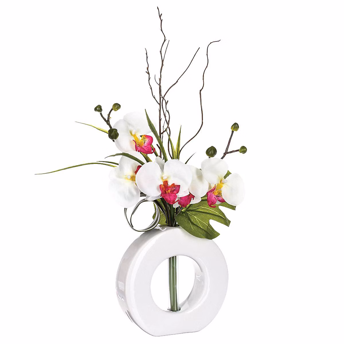 Vase orchidées artificielles vase céramique H44cm – Atmosphera Créateur d'intérieur