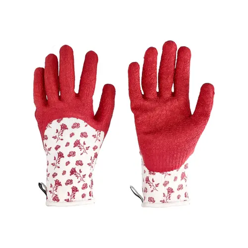 Gant rosier coloris rouge en maille polyester certifié GRS Blackfox - taille 6