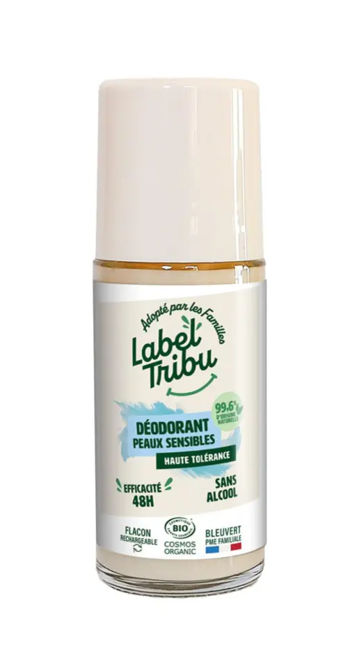 Déodorant peau sensibles bio roll on rechargeable Label Tribu - 50 ml