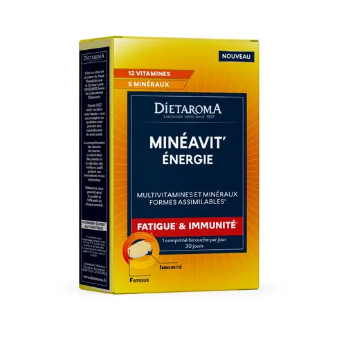 Complément Minéavit énergie DIETAROMA - 30 comprimés