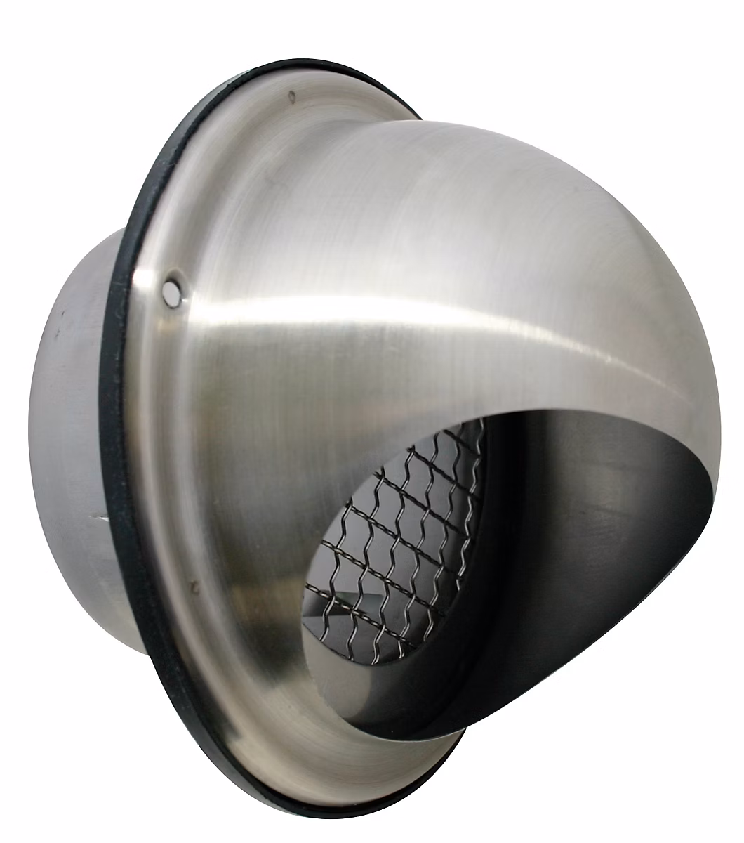 VMC et aérateur – Grille d'aération déco inox Ø 100mm avec moustiquaire Autogyre