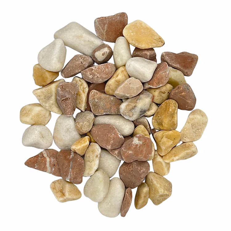 BIG BAG de +/ – 500 Kg Galet Brisa de Pierre Naturelle Rouge | Blanche et Jaune 12/18 mm | Livraison STANDARD