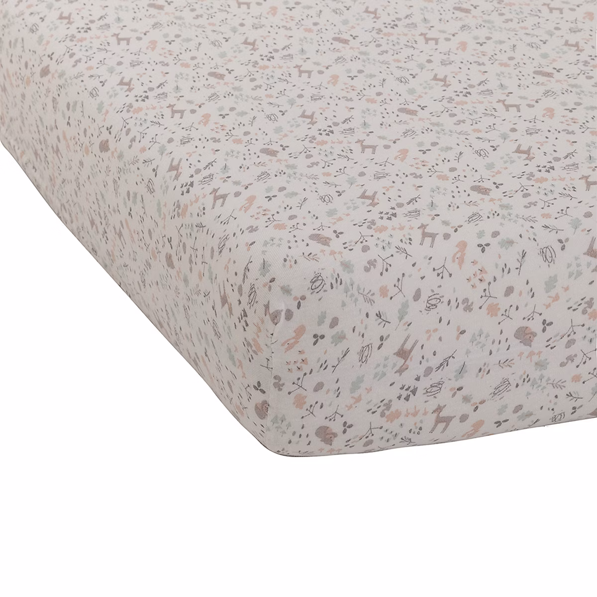 Drap housse en jersey imprimé esprit enchanté (60 × 120 cm – Lilas)