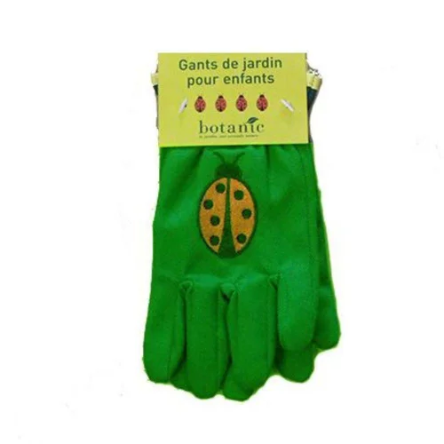 Gants enfant coccinelle vert clair