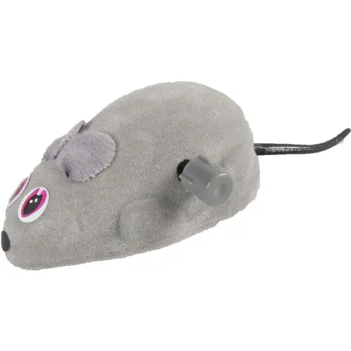 Jouet pour chat souris mécanique grise Flamingo taille S