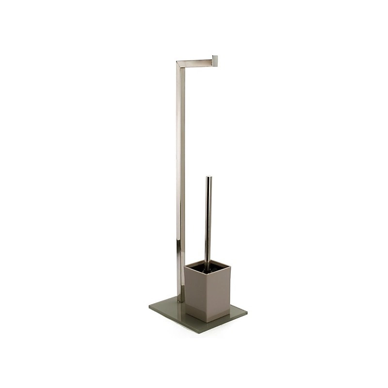 Accessoire WC – Combiné Wc Inox Verre Taupe MSV