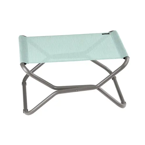 Repose jambes pliant en acier et toile Batyline gris Titane Lafuma Next - 66,5 x 51 x 35 cm