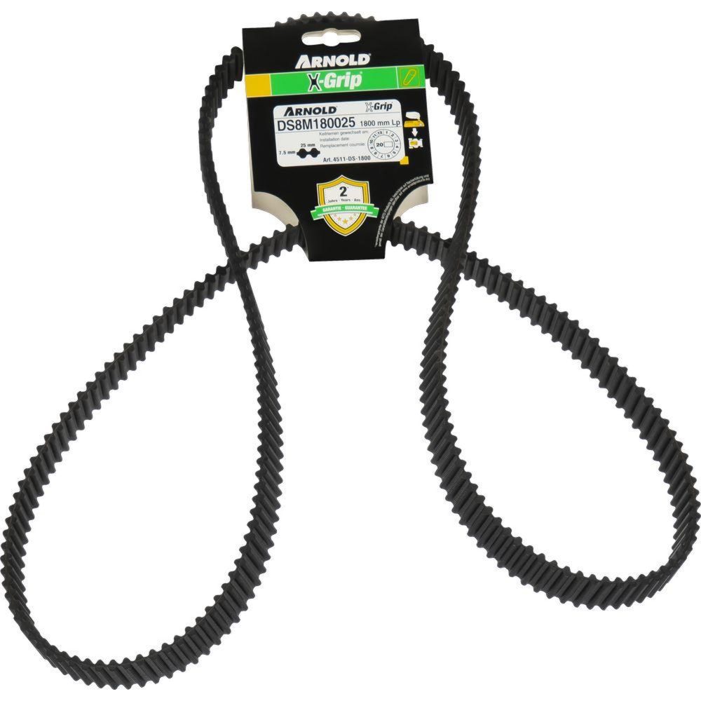 ARNOLD Courroie dentée trapézoïdale x-grip de type 25ds8m1800
