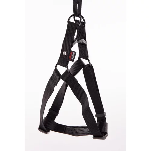 Harnais baudrier réglable noir pour chien - 2x50/70 cm