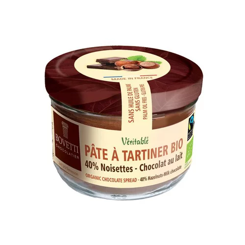 Pâte à tartiner bio noisettes et chocolat au lait - 350 g