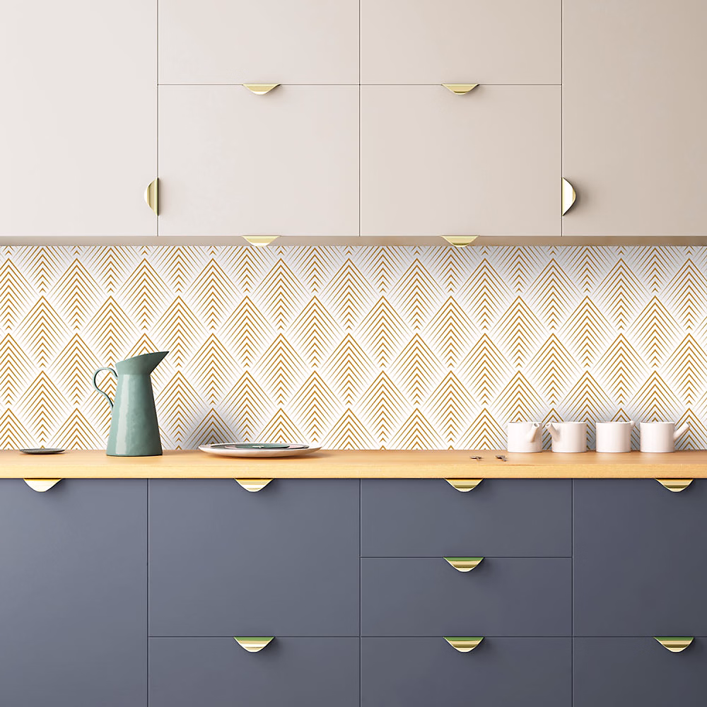 Crédence Adhésive Luxe Géométrique 100 × 40 cm