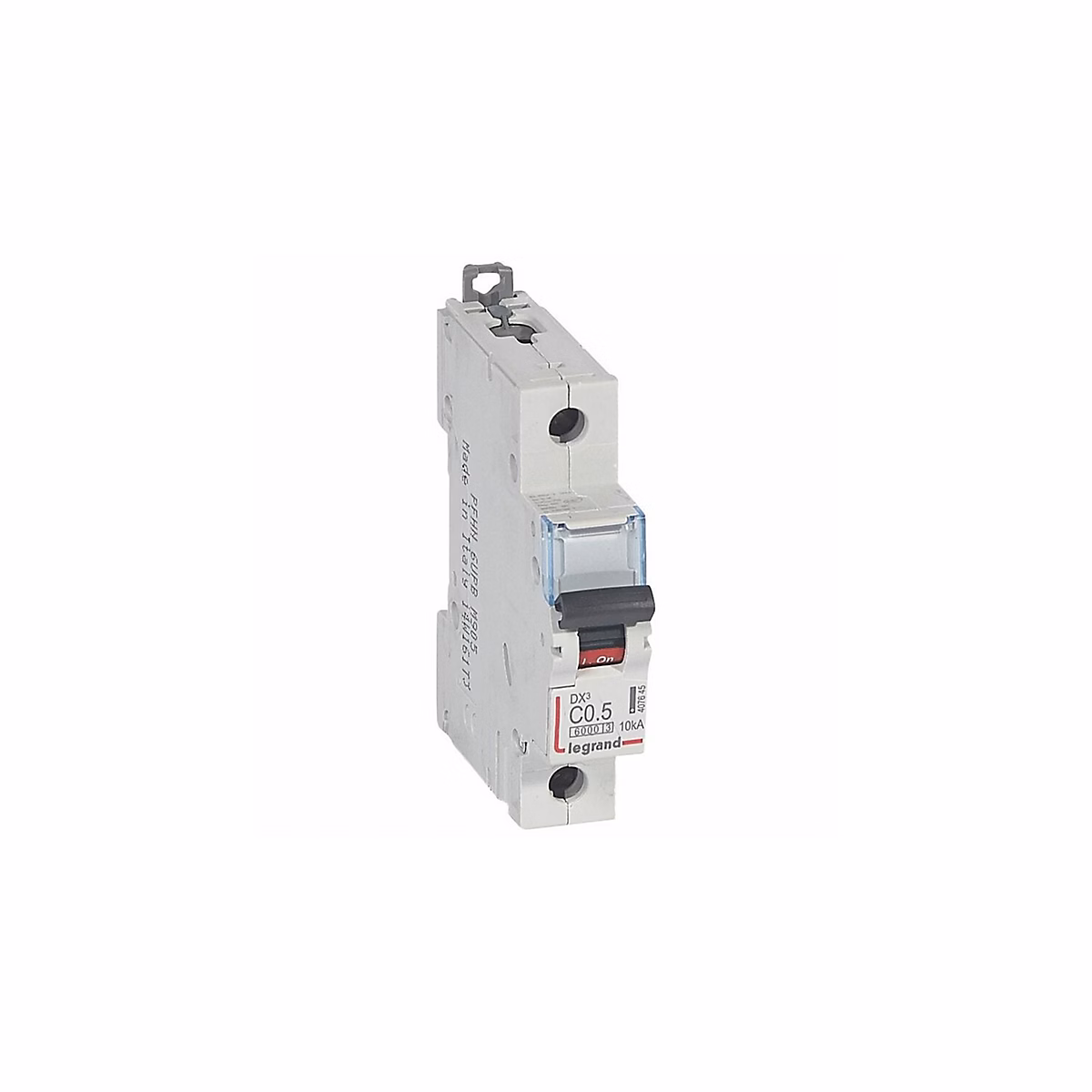 407645 Disjoncteur Unipolaire 0.5a – 1p Courbe C, 6/10ka, à Vis, Legrand Dx3