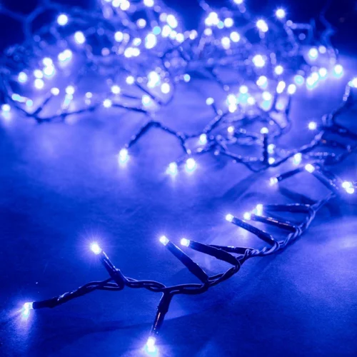 Guirlande lumineuse LED à lumière fixe bleu sur secteur - 18 m