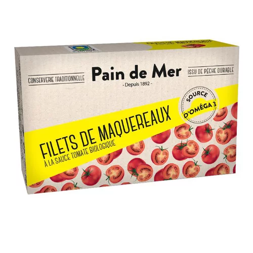 Filets de maqueraux à la tomate en boîte Pain de Mer - 120 g