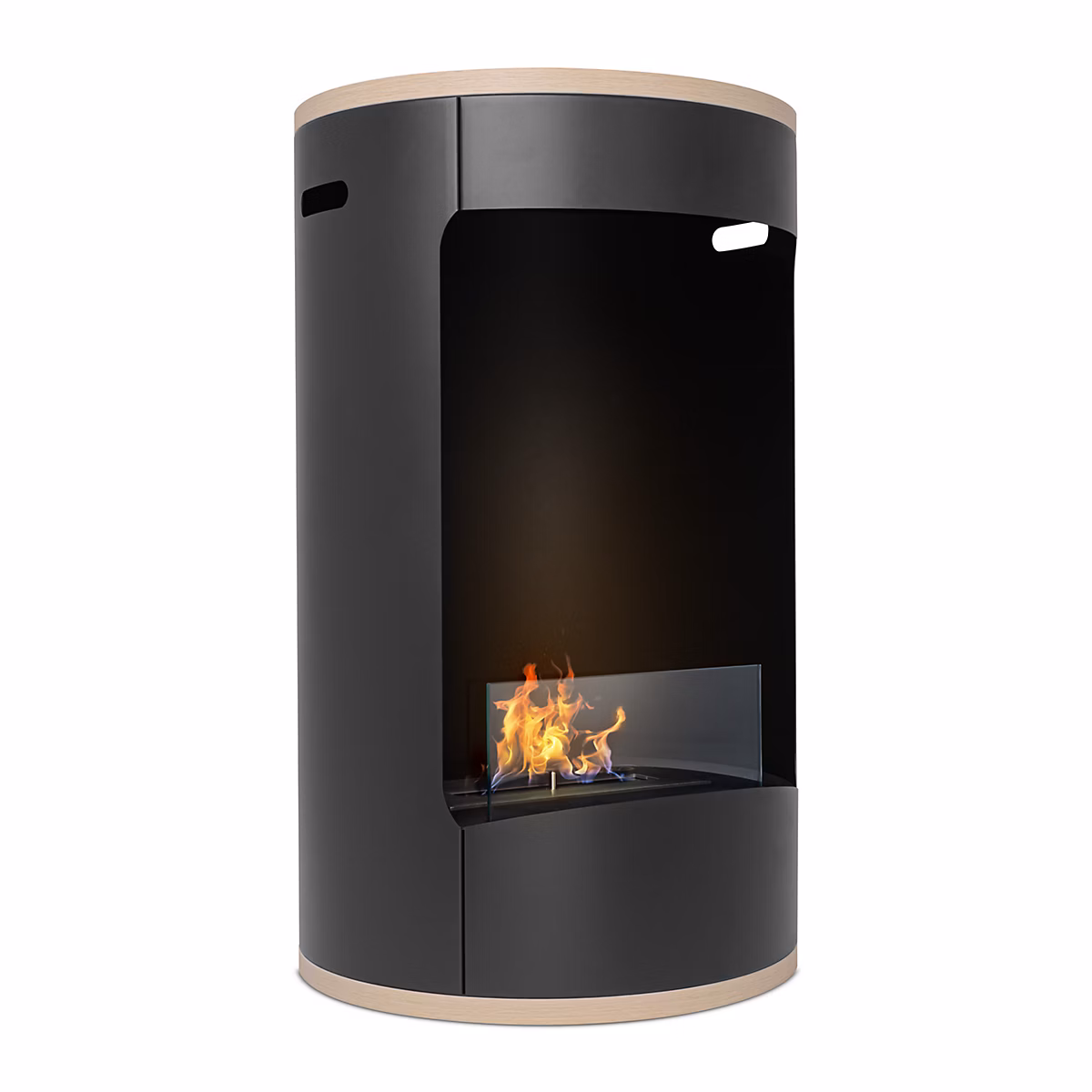 Cheminée bioéthanol sur pied Frankystar Ottaviano noire 40x67 – 5 cm