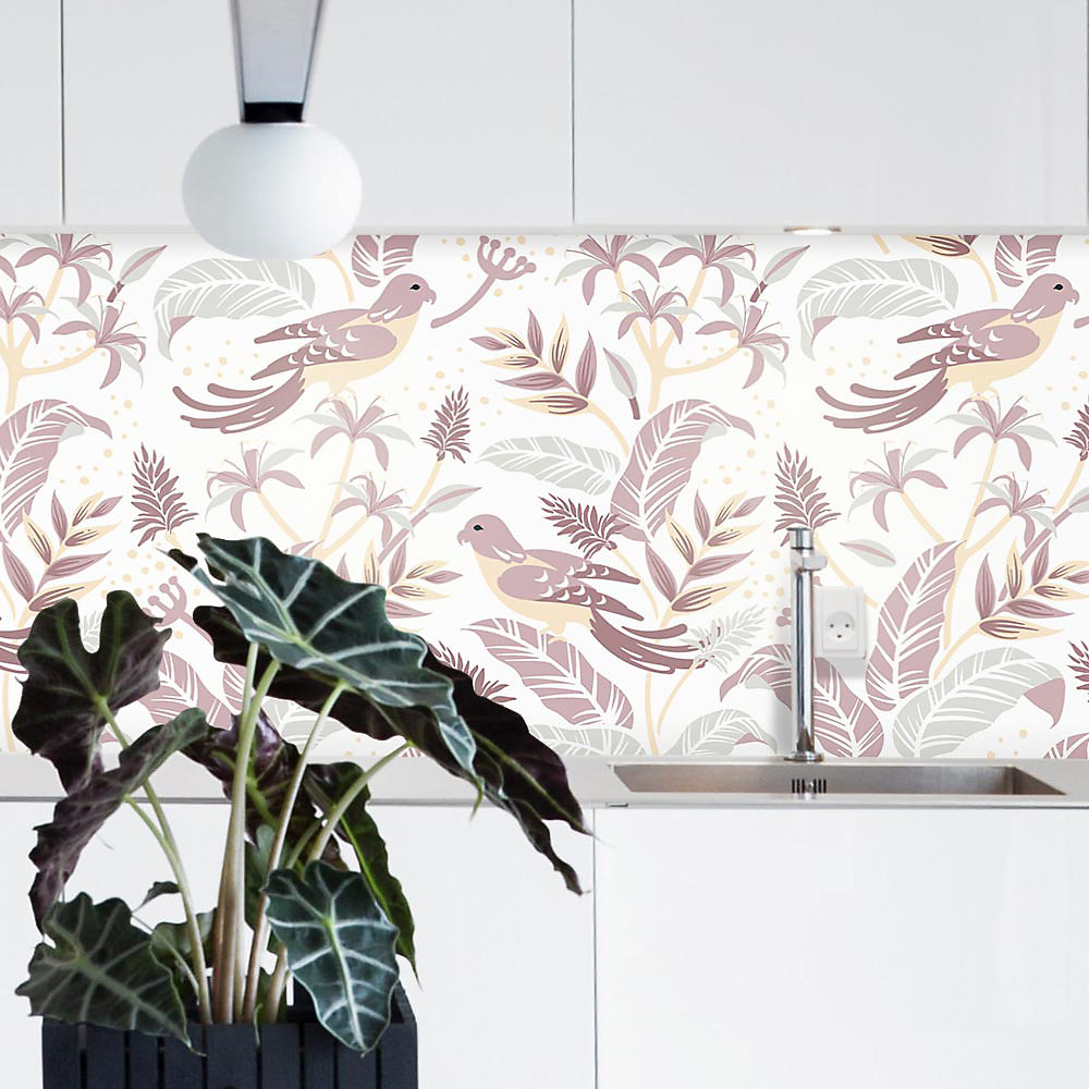 Crédence Adhésive Vintage Tropicale 100 × 40 cm