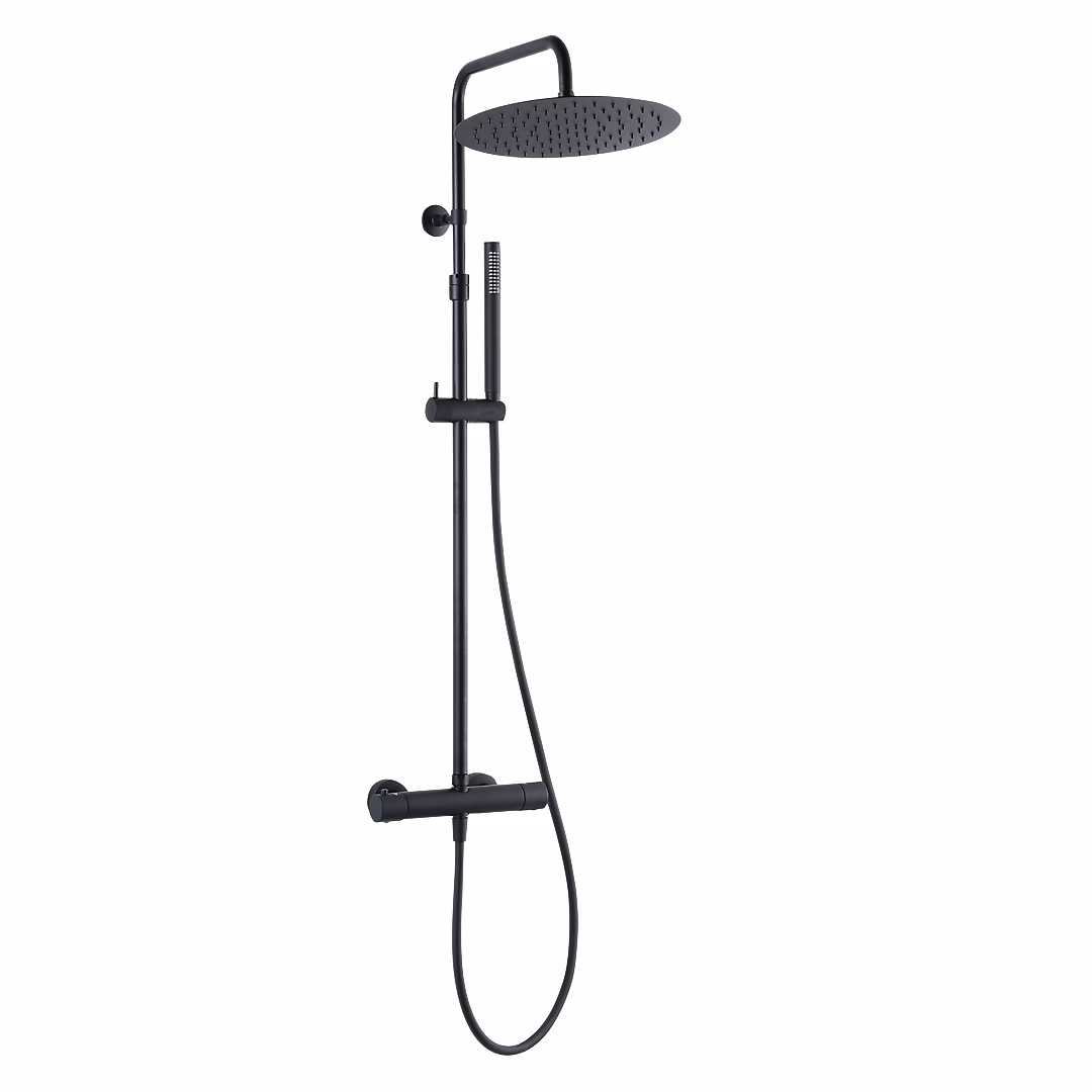 Colonne de douche thermostatique corps froid noir Essebagno Delice II – Réf. GNHYVKJJI4374533067