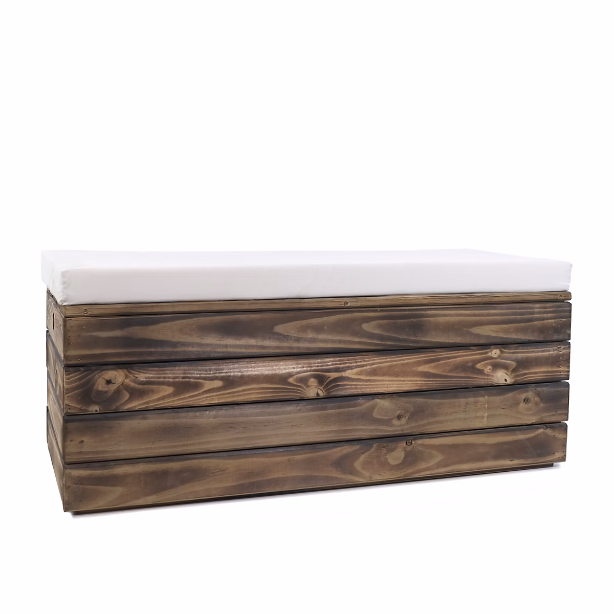 Coffre en Bois Takura Vieilli avec Coussin Style Japonais VidaHuerto 100 × 50 × 40 cm