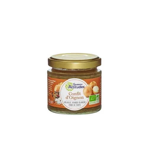 Confit d'oignon bio Saveurs Attitudes - 125 g