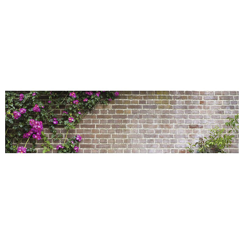 Brise vue imprimé FLOWERS WALL – H.0.8 x L.3 m, 100% occultant, Made in France par Scenolia + kit de fixation offert