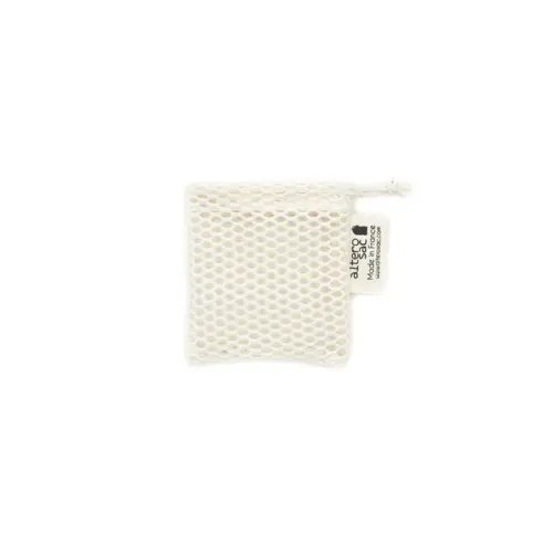 Mini filet à chutes de savons en coton bio Alterosac – 8,5 x 8,5 cm
