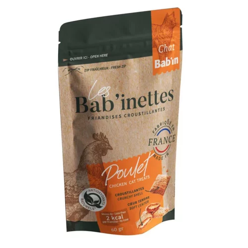 Friandises pour chat au poulet Bab'in Les Bab'inettes - 60 g