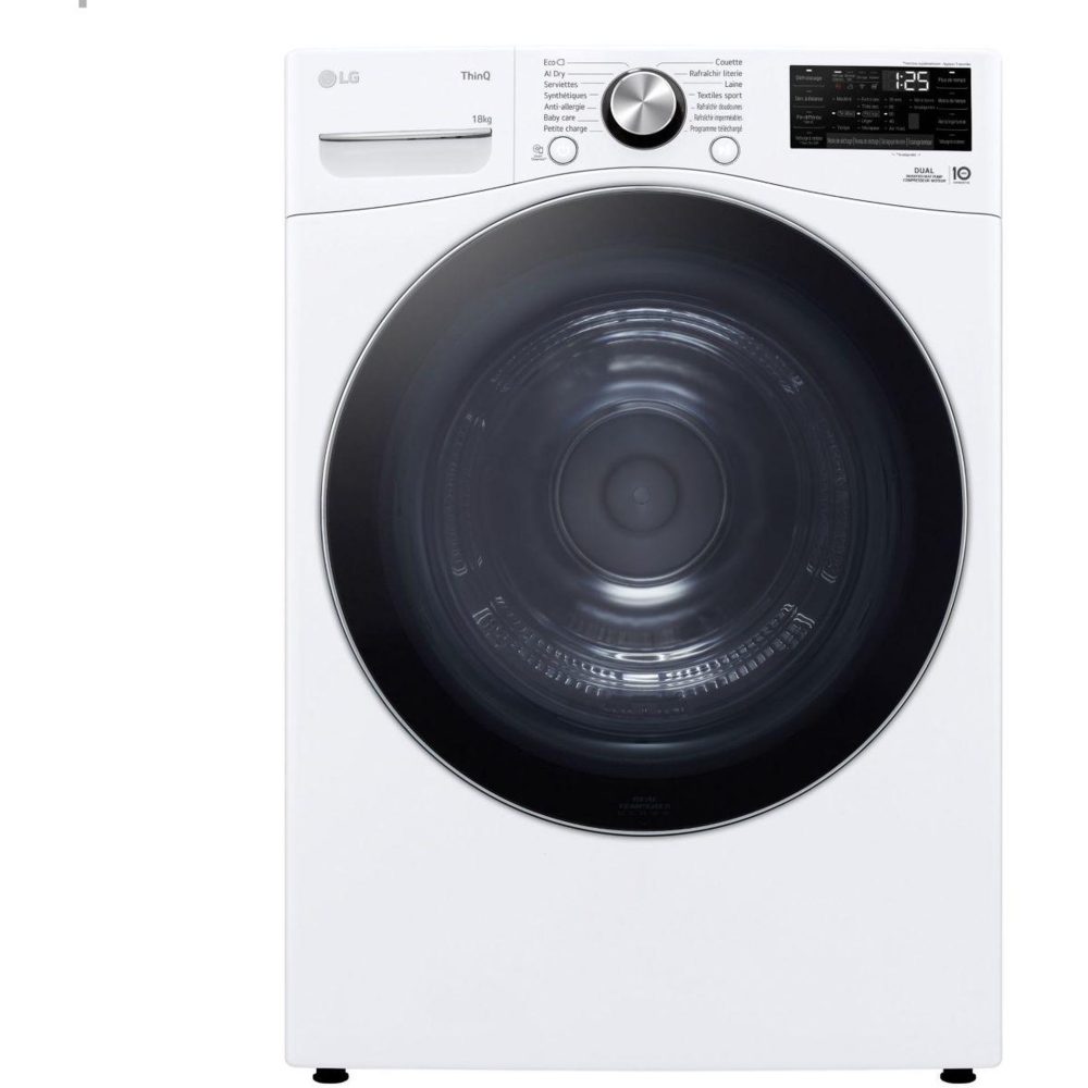 LG Sèche linge pompe à chaleur rh8p12wh