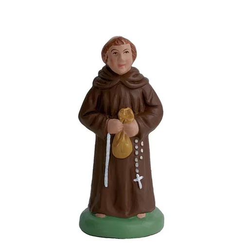Santon pour crèche moine marron - 7 cm